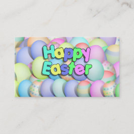 Colour Easter Eggs - Happy Easter Visitekaartje