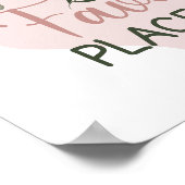 Colour Editable Samen is onze favoriete plek Poster (Hoek)