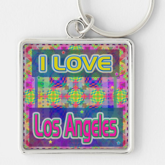 Colour Fest: Sleutelhanger "Ik hou van Los Angeles (Voorkant)