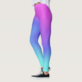 Colour Flow Roze Paarse Blue Aqua Mode voor dames Leggings (Links)