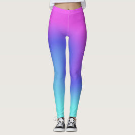 Colour Flow Roze Paarse Blue Aqua Mode voor dames Leggings