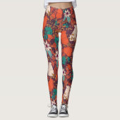 Colour Flowers Patroon Leggings (Voorkant)