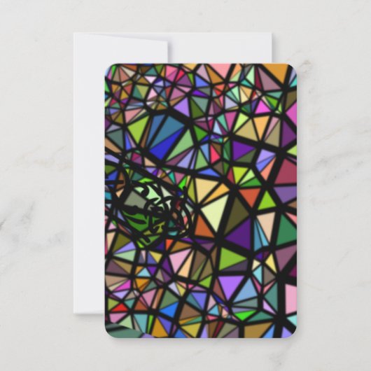 Colour Glas in lood Colors Bedankkaart (Voorkant)