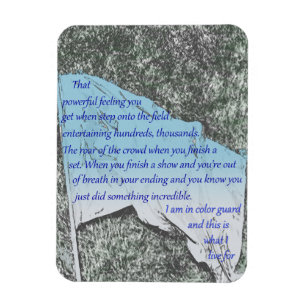 Colour Guard Flag Inspiration Magnet Magneet