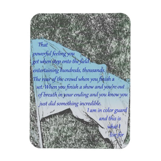 Colour Guard Flag Inspiration Magnet Magneet (Verticaal)