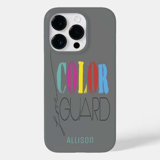 Colour Guard Handwritard Love met Name Case-Mate iPhone Case (Achterkant)