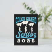 Colour Guard Senior Class van het Afstuderen van 2 Briefkaart (Staand voorkant)