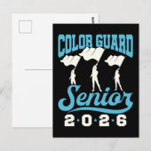 Colour Guard Senior Class van het Afstuderen van 2 Briefkaart (Voorkant / Achterkant)