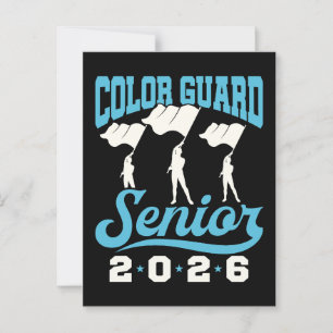 Colour Guard Senior Class van het Afstuderen van 2 Briefkaart