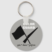 Colour Guard Spin Dance Voer Button Sleutelhanger  (Voorkant)