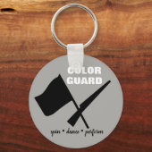 Colour Guard Spin Dance Voer Button Sleutelhanger  (Voorkant)