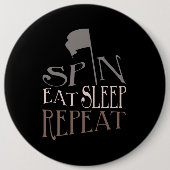 Colour Guard Spin Eat Sleep Herhalen | BUTTON (Voorkant)