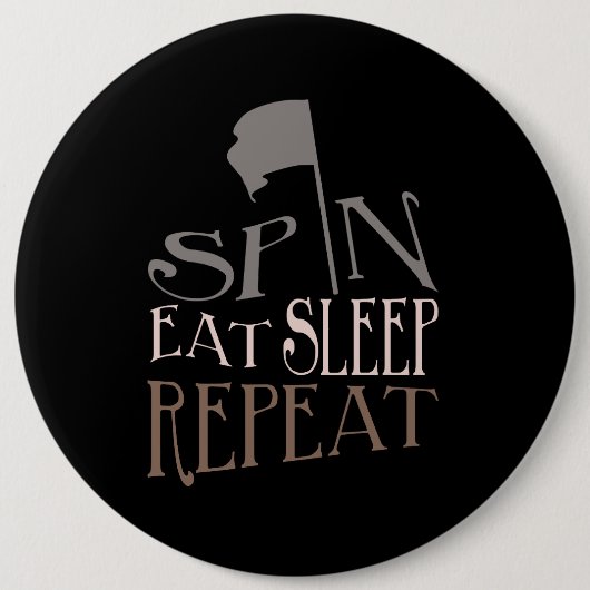 Colour Guard Spin Eat Sleep Herhalen | BUTTON (Voorkant)