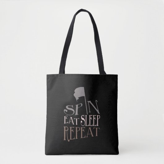 Colour Guard Spin Eat Sleep Herhalen | CANVAS TAS (Voorkant)
