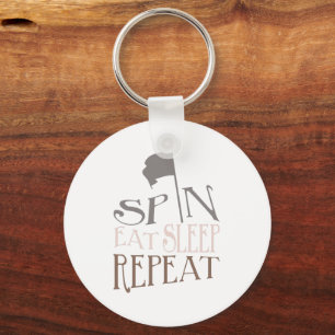 Colour Guard Spin Eat Sleep Herhalen   SLEUTELHANG Sleutelhanger