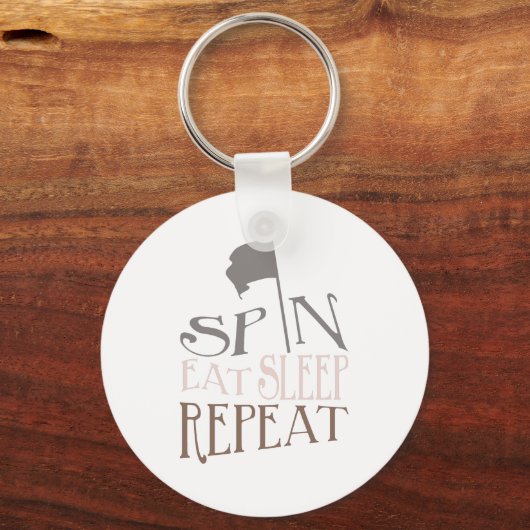 Colour Guard Spin Eat Sleep Herhalen | SLEUTELHANG Sleutelhanger (Voorkant)