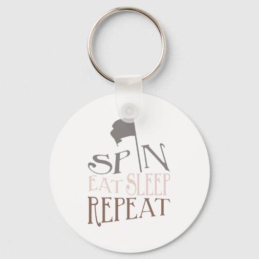 Colour Guard Spin Eat Sleep Herhalen | SLEUTELHANG Sleutelhanger (Voorkant)