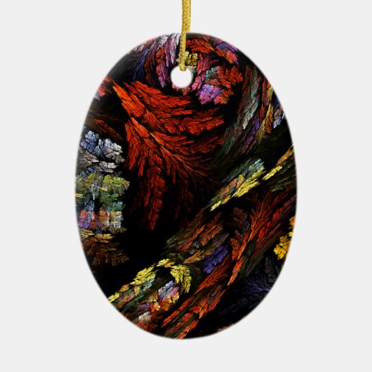 Colour Harmony Abstract Art Oval Ornament (Voorkant)
