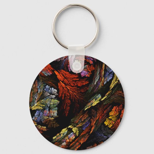 Colour Harmony Abstracte Art Sleutelhanger (Voorkant)