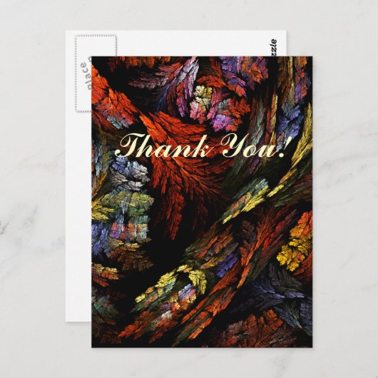 Colour Harmony Hartelijk dank Briefkaart (Voorkant / Achterkant)