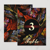 Colour Harmony Table Number Briefkaart (Voorkant / Achterkant)