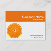 Colour Header III v2 - Oranje (F66C01) - clementin Visitekaartje (Achterkant)
