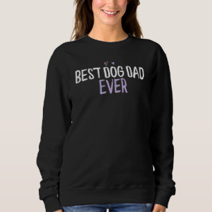 Colour Heart Best Dog Dad ever Gezegde Joke 1 Trui