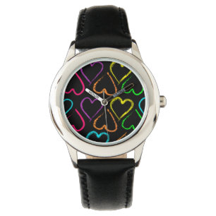 Colour Hearts Watch Horloge