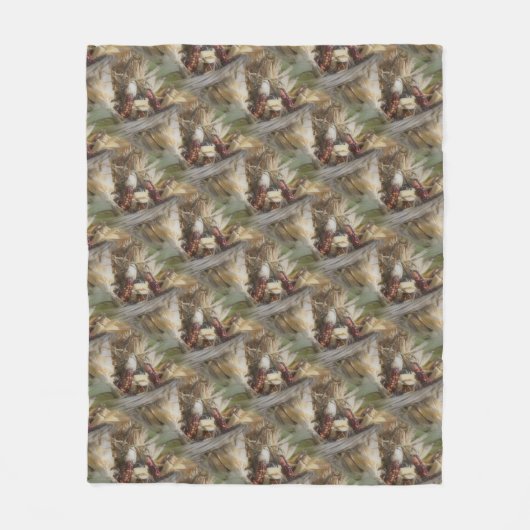 Colour Indian Corn Natuur Pattern Fleece Deken (Voorkant)