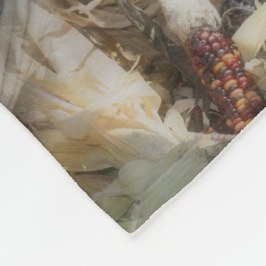 Colour Indian Corn Natuur Pattern Fleece Deken (Hoek)