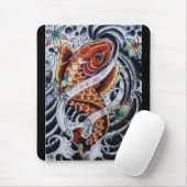 Colour Koi Tattoo Mousepad Muismat (Met muis)