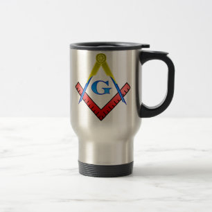 Colour Masonic Travel Mug Reisbeker