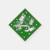 Colour Me Bells en Candy Cane-kerstluiers Servet (Hoek)