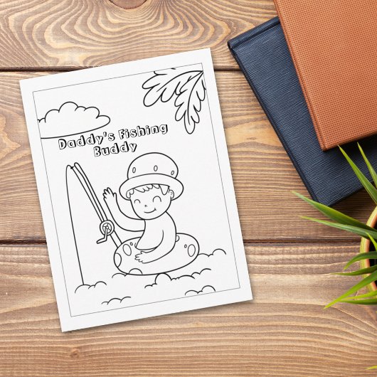 Colour me Boy Float Tube Gevist | Activiteitenkaar Briefkaart