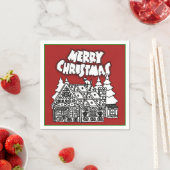 Colour Me Gingerbrood House Kerstmis Napkins Servetten (Insitu)