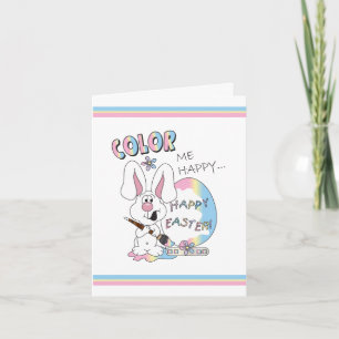 Colour Me Happy Paaster Bunny Feestdagen Kaart