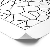 Colour Me Voronoi Pattern Poster (Hoek)