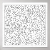 Colour Me Voronoi Pattern Poster (Voorkant)