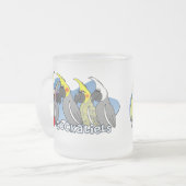 Colour Mutations Cockatiel Frosty Mok (Voorkant links)