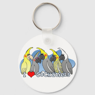 Colour Mutations Cockatiel Sleutelhanger