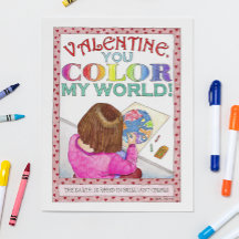 Colour My World Valentijn Post Kaart