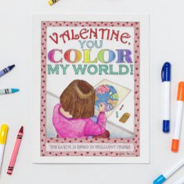 Colour My World Valentijn Post Kaart