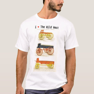 Colour Old West Wells Fargo Graphic. T-shirt