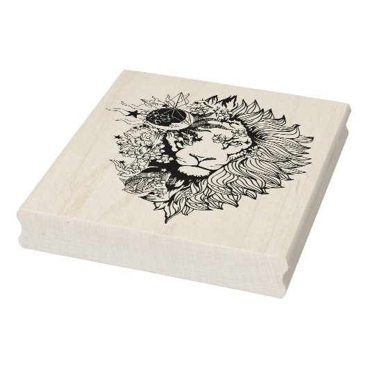 Colour Page African Lion Animal Rubberstempel (Stempel)