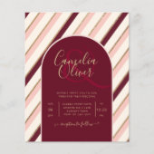 Colour Palette Burgundy Pink Gold Wedding (Voorkant)