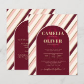 Colour Palette Burgundy Pink Gold Wedding (Voorkant / Achterkant)