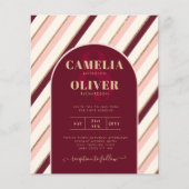 Colour Palette Burgundy Pink Gold Wedding (Voorkant)