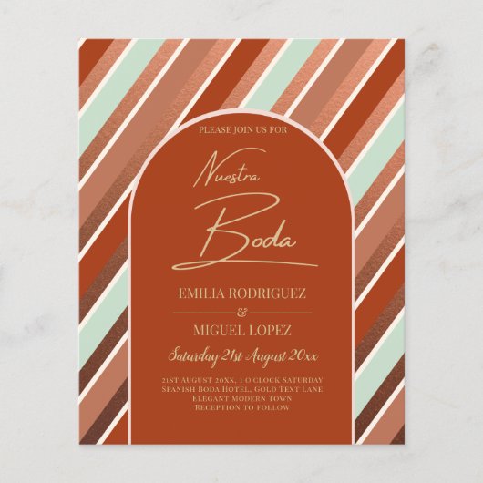 Colour Palette Cinnamon Sage Terracotta Wedding (Voorkant)