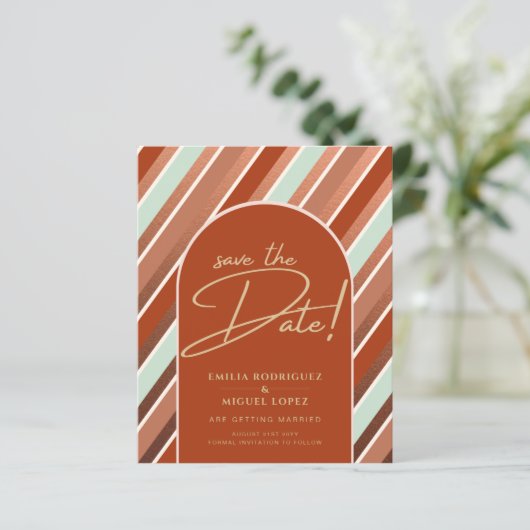 Colour Palette Cinnamon Sage Terracotta Wedding (Staand voorkant)
