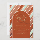 Colour Palette Cinnamon Sage Terracotta Wedding Kaart (Voorkant)